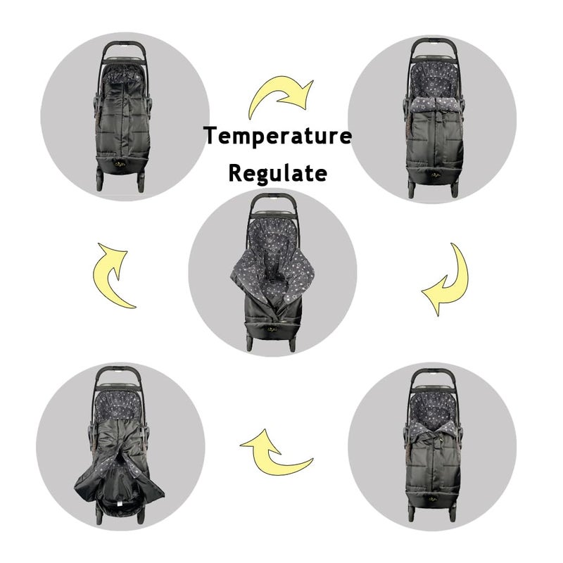 CozyMe Stroller Footmuff, Winter Stroller Cover for Toddler, Easy Temperature Reguration Stroller Bunting Bag for Baby, Waterproof Stroller Blanket Evolution for Cold Weather Child, 6M-4T - Image 2